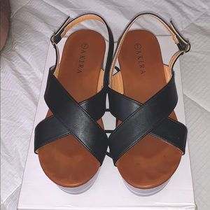 AKIRA Platform Sandals